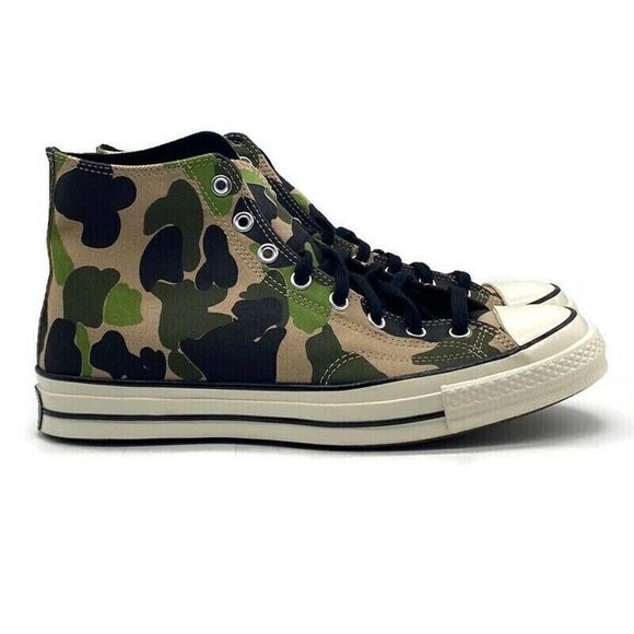 Converse Chuck 70 Hi Mens Size 12 Casual Shoe Camo White Black Skate Sneaker NEW - Picture 1 of 6